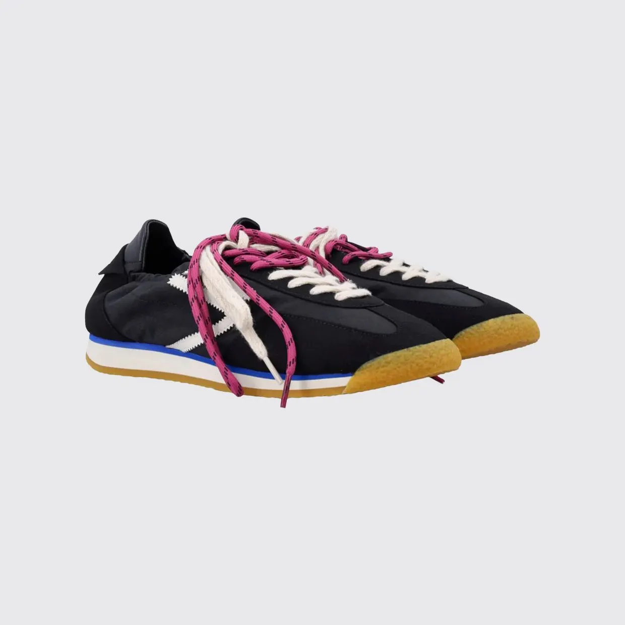 Puraai 6.02 Panther Vegan Leather and Nylon Sneakers Black (PU602P001)