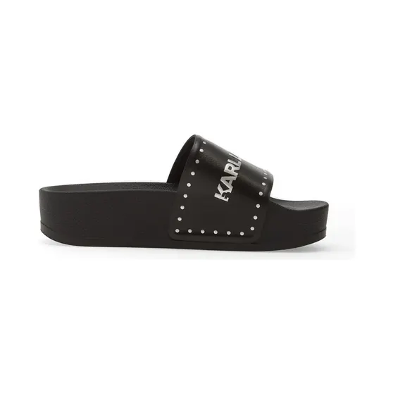 Karl Lagerfeld Pantoletten -Print “Black” (KL80826)
