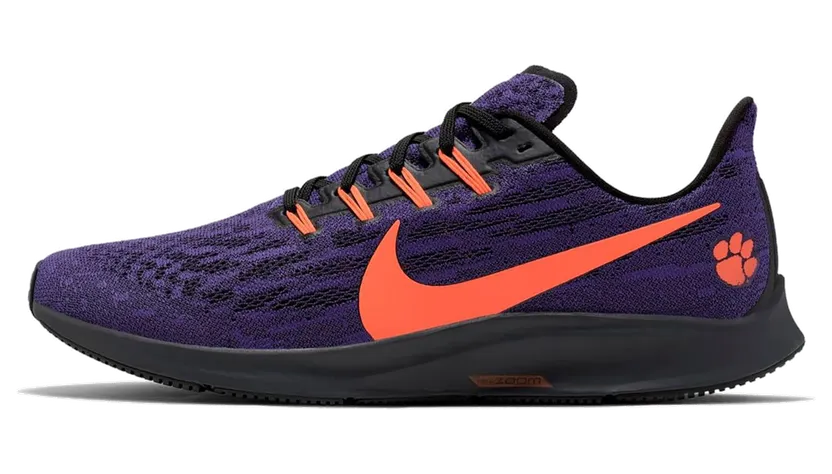 Nike Air Zoom Pegasus 36 ‘Clemson Tigers’ New Orchid/Black/University Orange (CI2064-500)