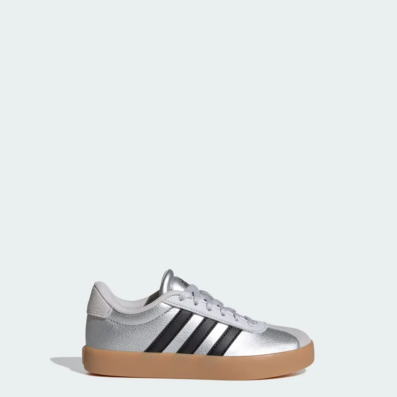 Adidas VL Court 3.0 Silver Metallic / Core Black / Light Solid Grey (IH3945)