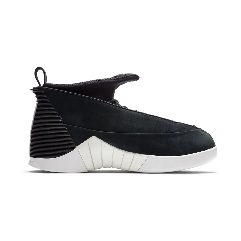 Jordan 15 Retro PSNY Black Suede Black/Black-Sail-Black (921194-011)
