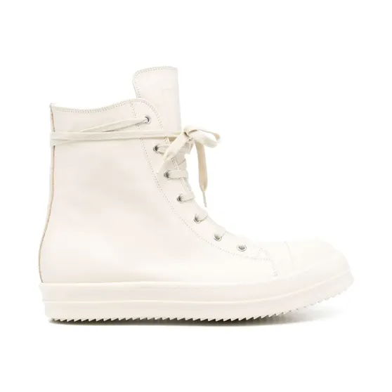 Rick Owens High-Top-Sneakers mit Schnürung “White” (RU01E5890LCO)