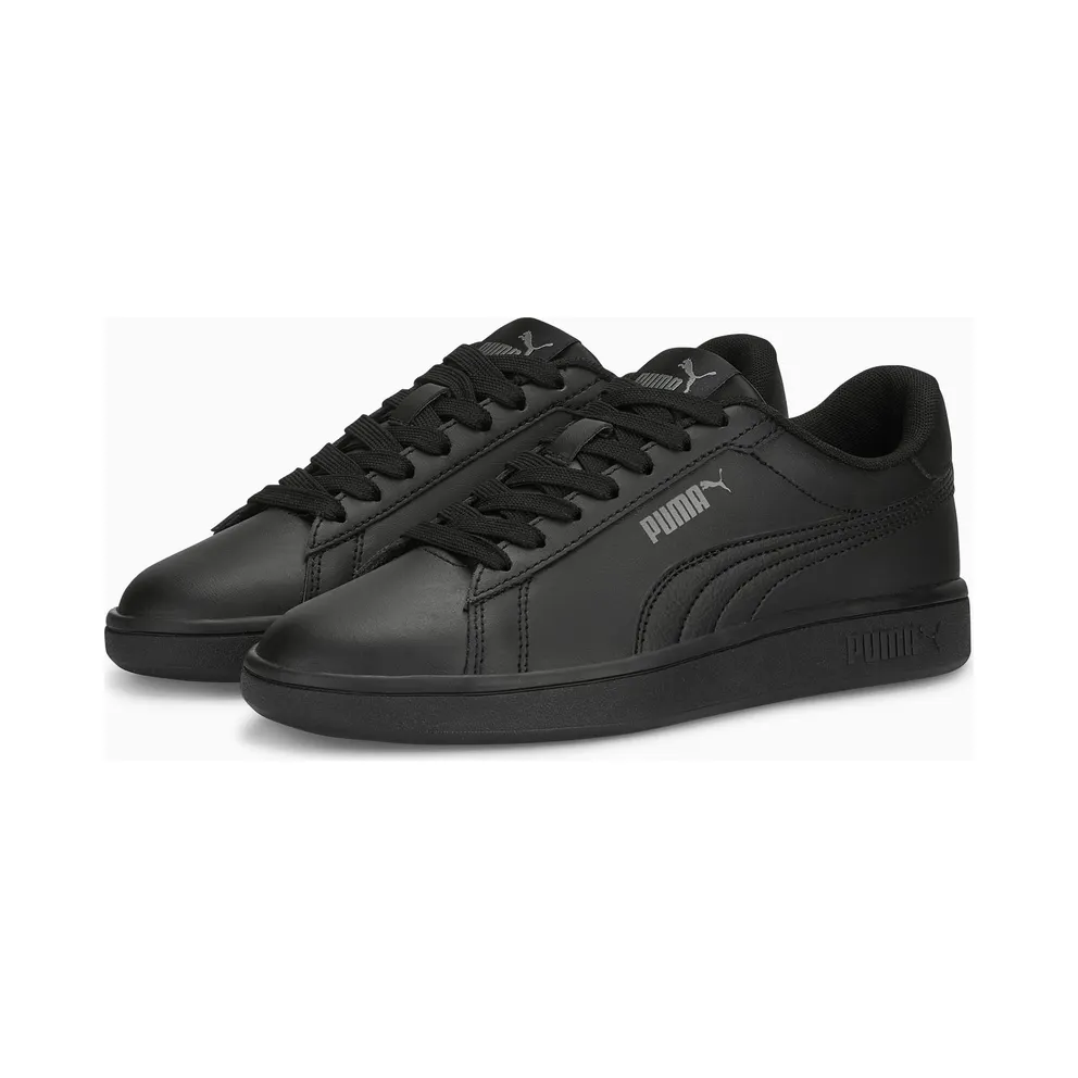 Puma Smash 3.0 Leather Youth Grey/Black (392031-01)