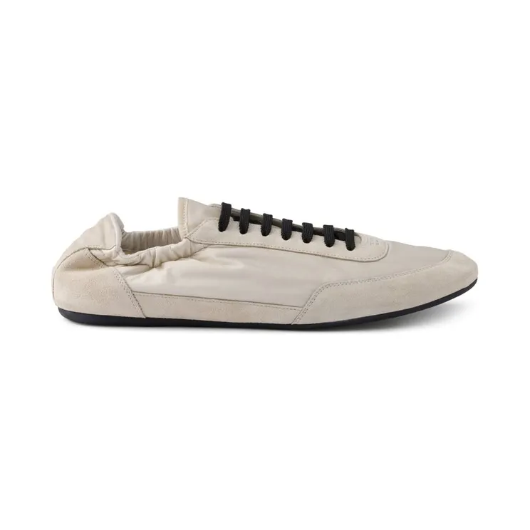 Prada Collapse Re-nylon and Suede Elasticized “Neutrals” (2EG479 F G001 D7C F0304)