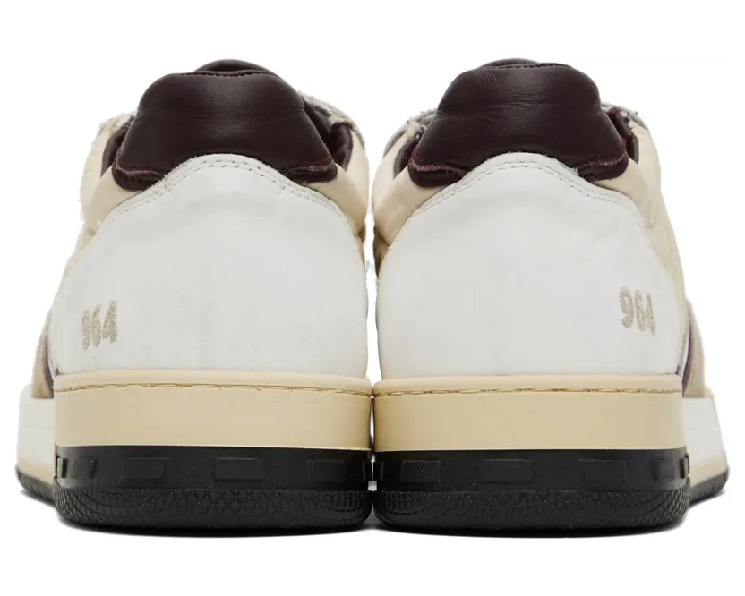 Rhude White & Beige Racing Sneakers (RHPF22FO02178810) (2)