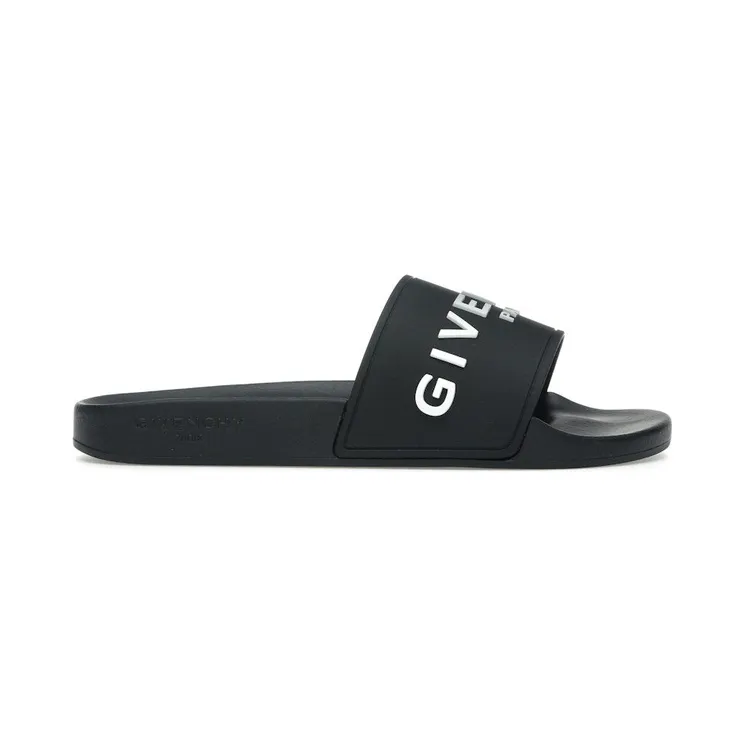 Givenchy Paris Slide Sandals Black (BH301TH1DB-001)