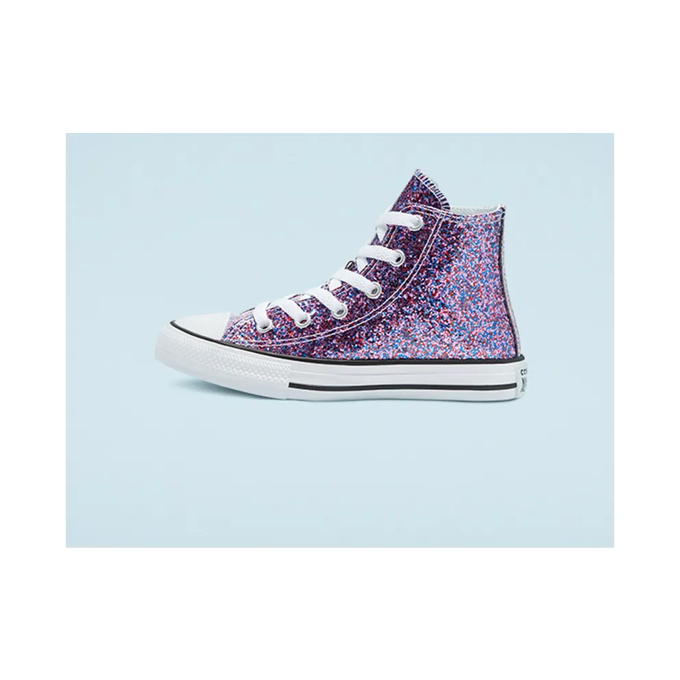 Converse Coated Glitter Chuck Taylor All Star High Top Bold Pink/white/black (670176C)