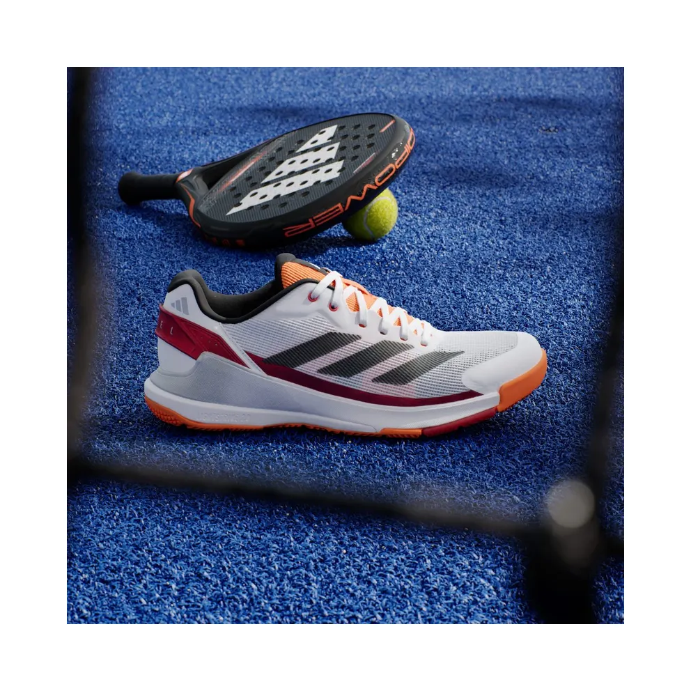 Adidas Crazyquick Padel Cloud White / Core Black / Lucid Orange (JR4647)
