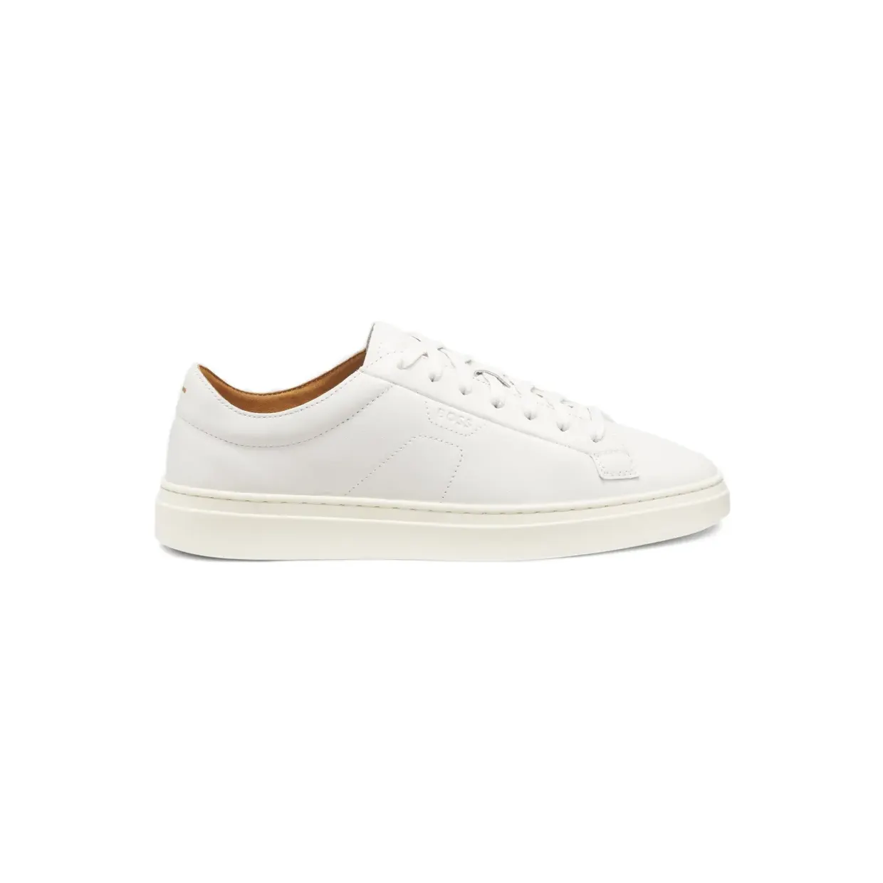 Hugo Boss Boss Leren low-top met logo-reliëf “Brown” (50557866)