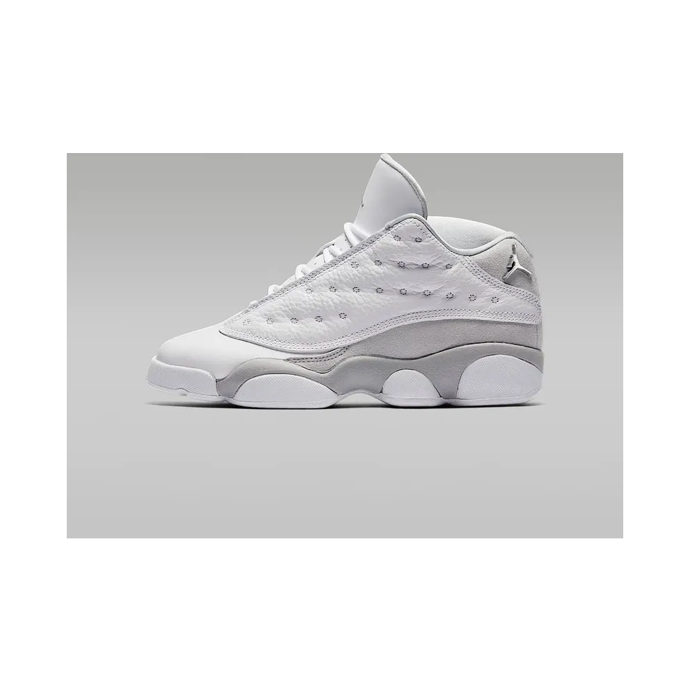 Jordan 13 Retro Low Pure Platinum (GS) White/Metallic Silver (310811-100)