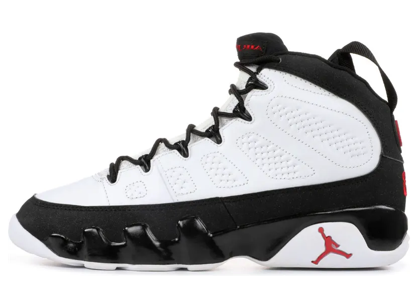 Jordan 9 Retro White Black Red (2002)