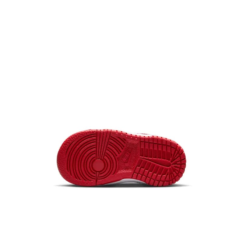 Nike Dunk Low White University Red (FB9107-119)
