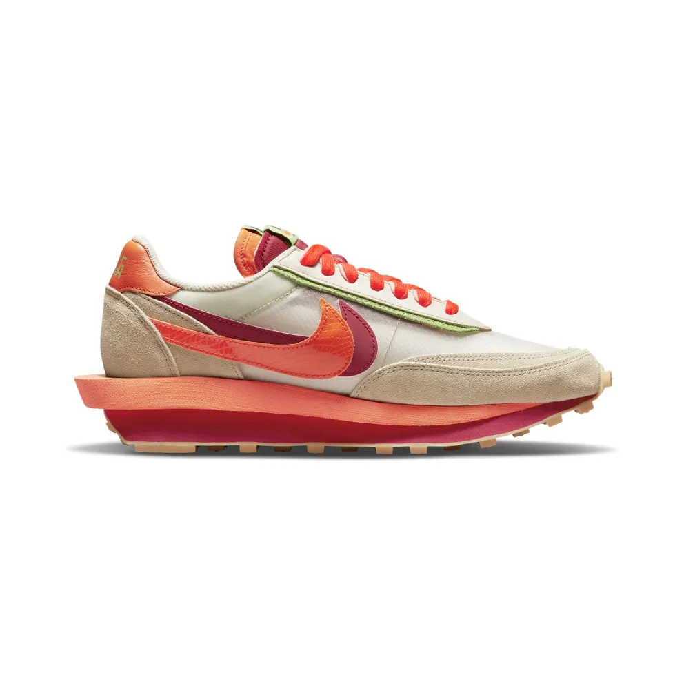 Nike x sacai Clot LDWaffle Kiss of Death Net Orange Blaze (DH1347-100)