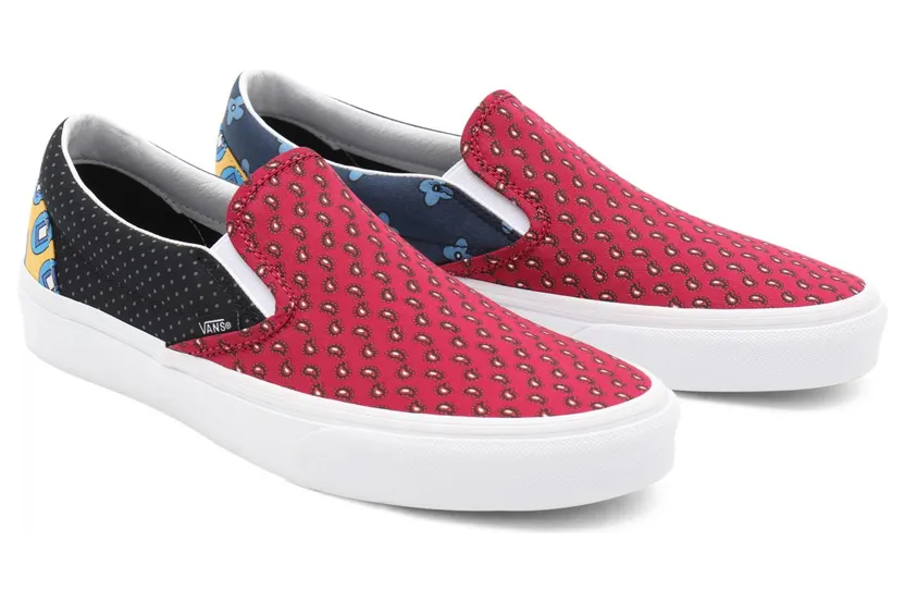 VANS Tie Print Mix Classic Slip-on Schoenen Rood (VN0A33TB9HX)