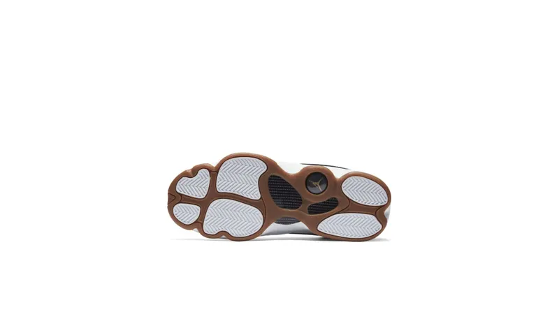 Jordan 13 Retro Black White Gum (GS) Black/Metallic Gold-White-Gum Medium Brown (439358-021)