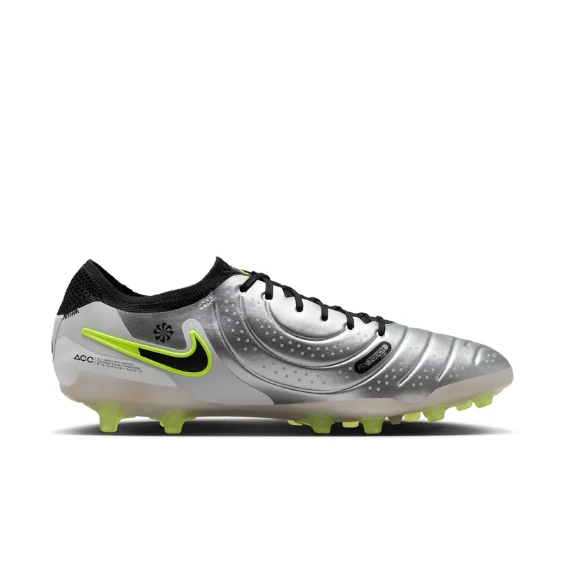 Nike Tiempo Legend 10 Elite AG-Pro Metallic Silver Volt Black (DV4330-001)