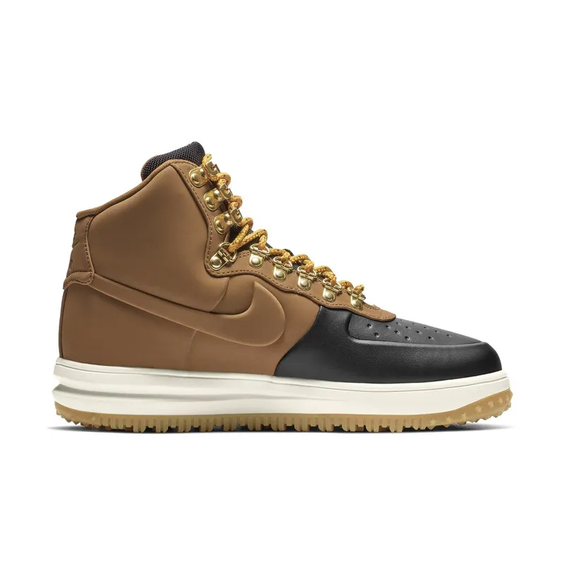 Nike Lunar Force 1 Duckboot 18 Tan Black Black/Phantom-Gum Light Brown-Light British Tan (BQ7930-001)