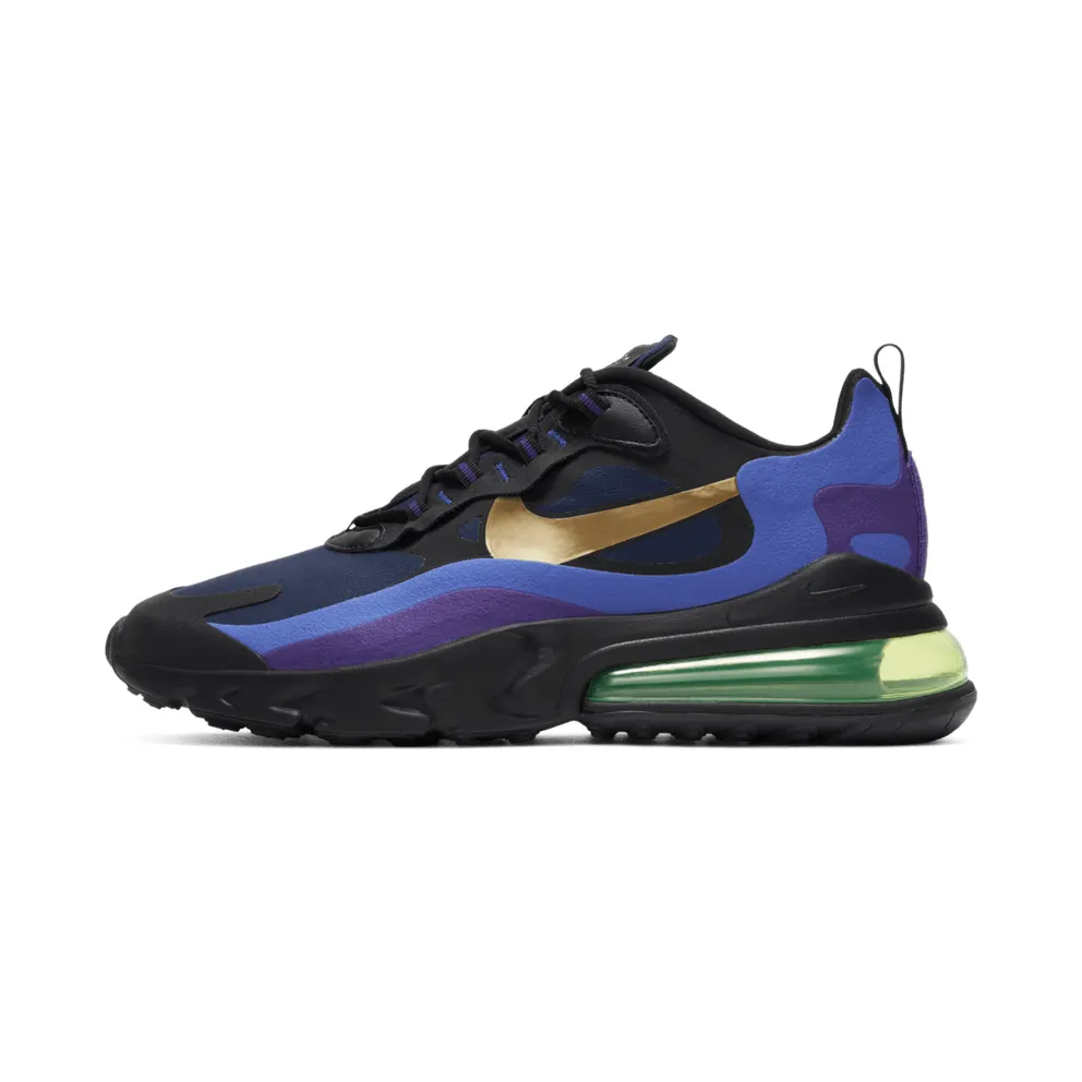 Nike Air Max 270 React Heavy Metal Black/Deep Royal Blue/Hyper Royal (AO4971-005)