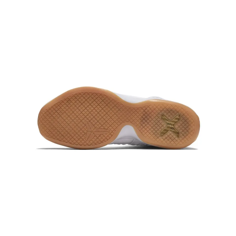 Nike Kobe 10 Elite Ext White Gum White/Metallic Silver (822950-100)