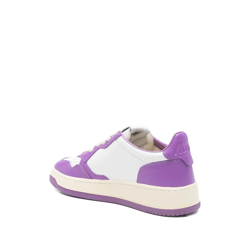 Autry Lace-up Perforated “White/Purple” (AULW WB07)