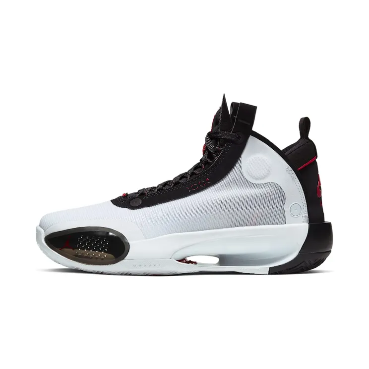 Jordan XXXIV “White / Black / University Red” (BQ3384-100)