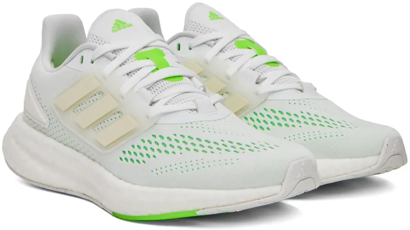 adidas Pureboost 22 Cloud White / Cloud White / Beam Green (GZ5175)