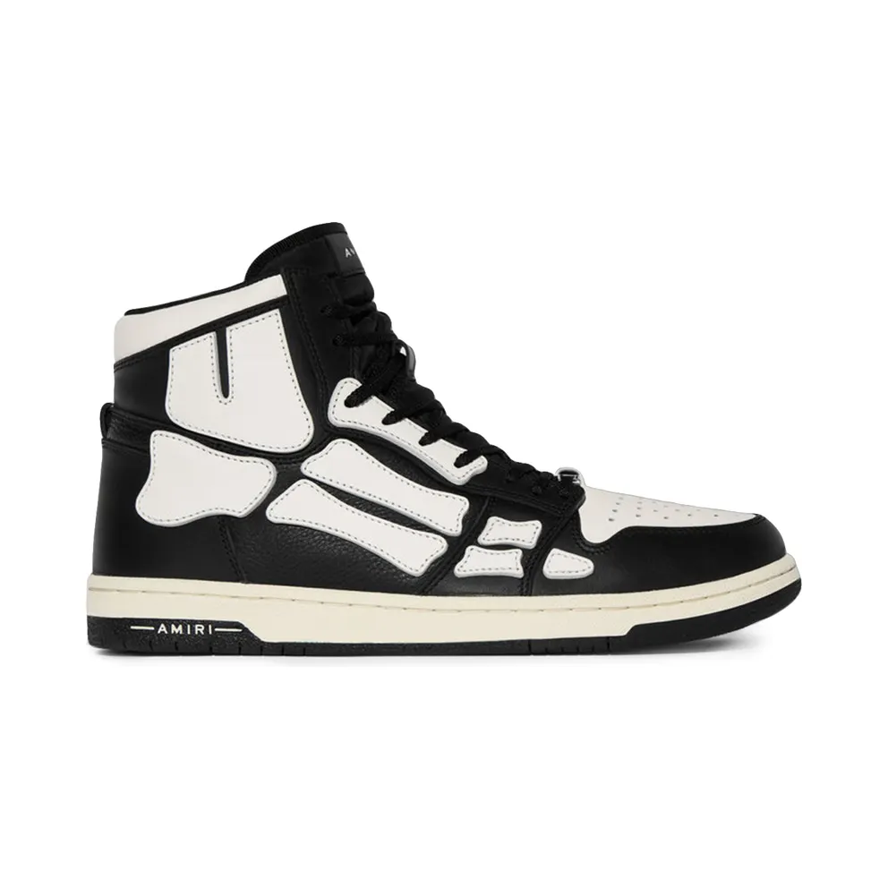 AMIRI Skel Top Hi Black Black White (PS22MFS002004)