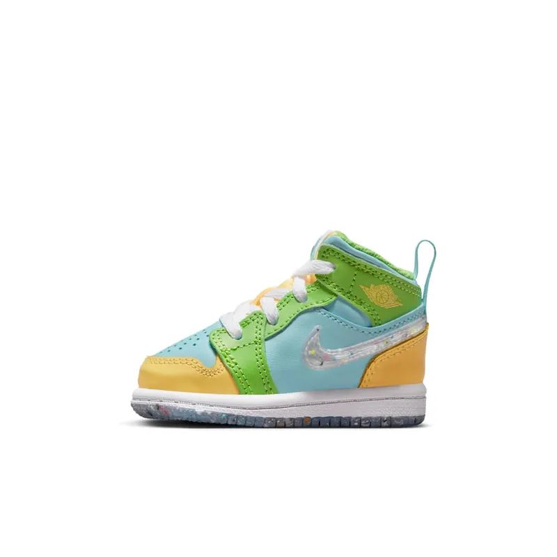 Jordan 1 Mid SE Glacier Ice Citron Pulse Action Green White (DX4369-400)