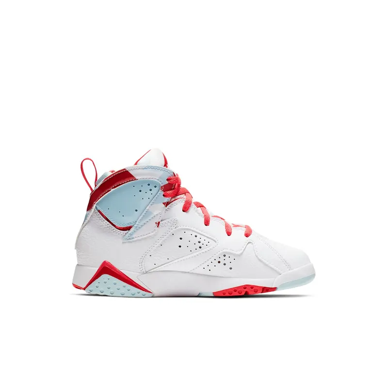 Jordan 7 Retro Topaz Mist (PS) White/White-Topaz Mist-Ember Glow-Gym Red (442961-104)