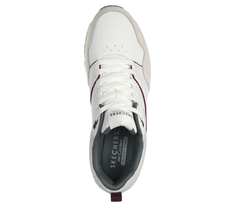 Skechers Uno – Retro One – White / Groente – “White” (183020 WGR)