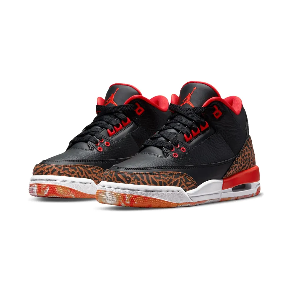 Air Jordan 3 Retro Black Team Orange (GS) (441140-088)