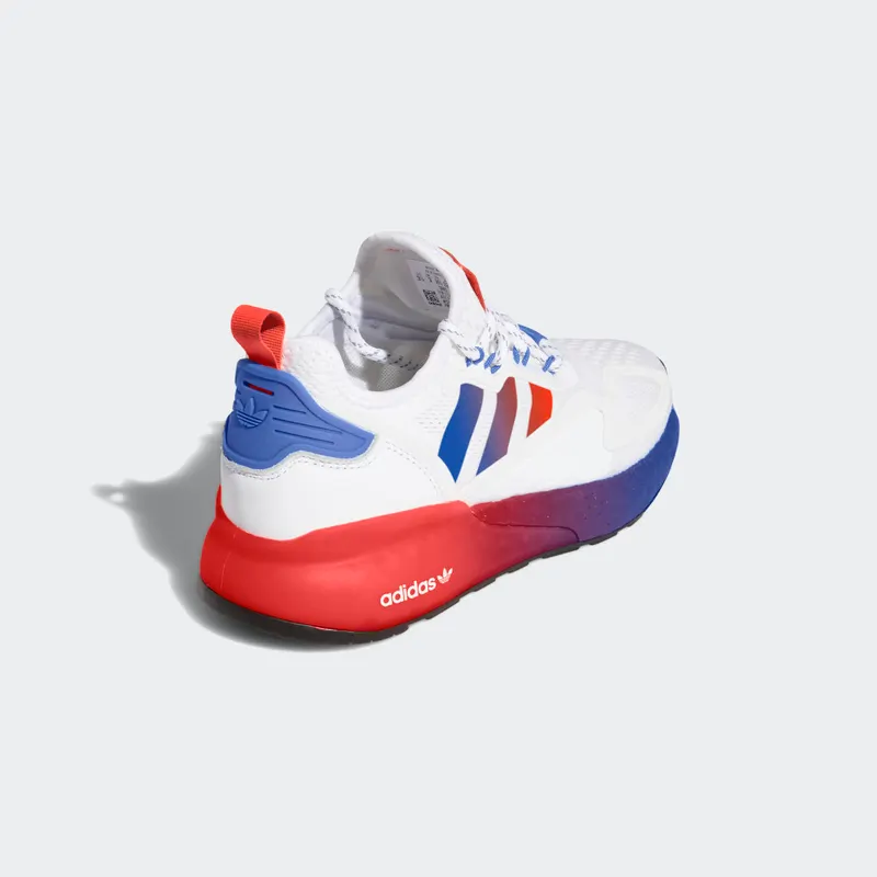 adidas ZX 2K Boost Cloud White / Solar Red / Blue (FX9519)
