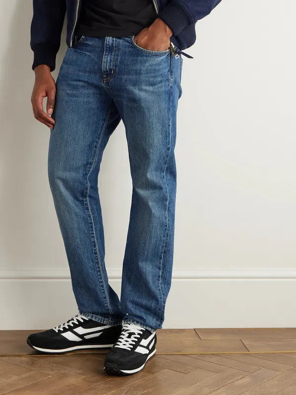 Tom Ford Mesh and Leather-Trimmed Suede Black (J1511-LCL116N)