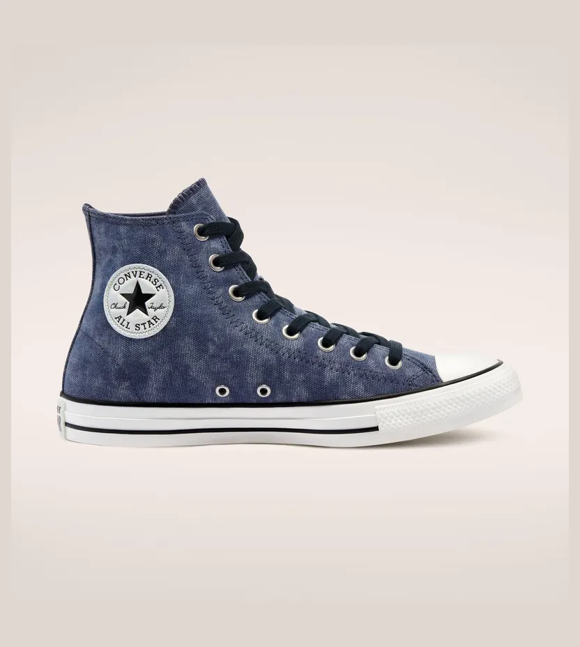 Converse Washed Canvas Chuck Taylor All Star High Top Midnight Navy/midnight Navy (171060C)