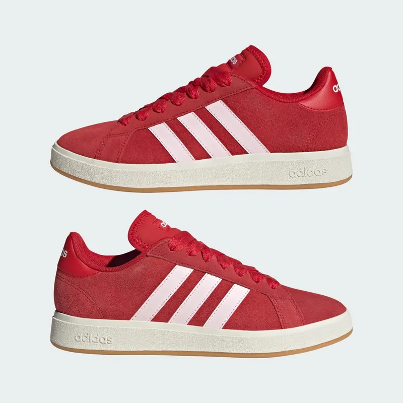 Adidas Grand Court Base 00s Better Scarlet / Clear Pink / Off White (IH6190)