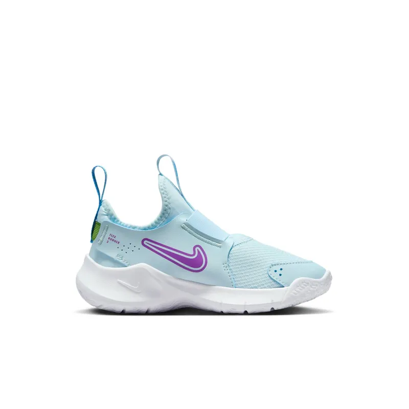 Nike Flex Runner 3 Glacier Blue University Blue Chlorophyll Hyper Violet (FN1449-401)