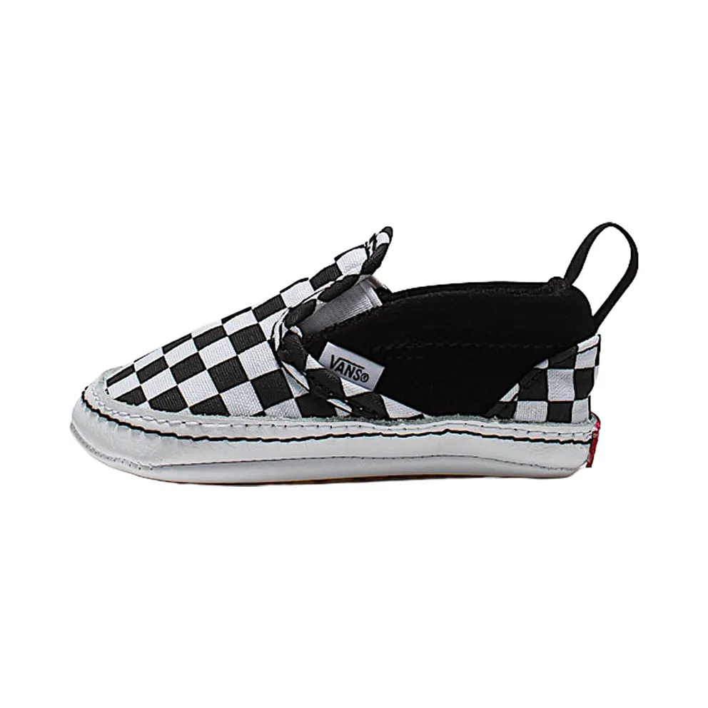 VANS Checker Slip-on V Crib Baby Shoes (Black)