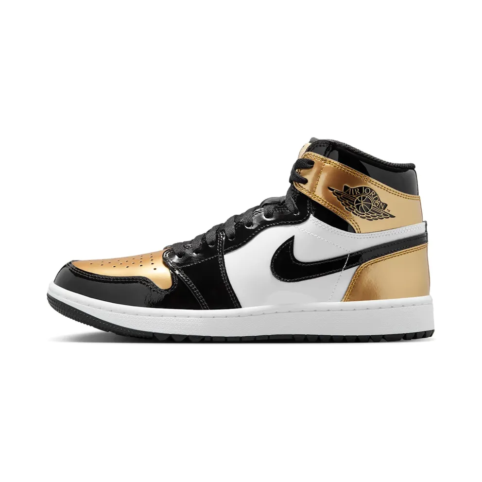 Jordan 1 Retro High Golf Patent Gold Toe (DQ0660-002)