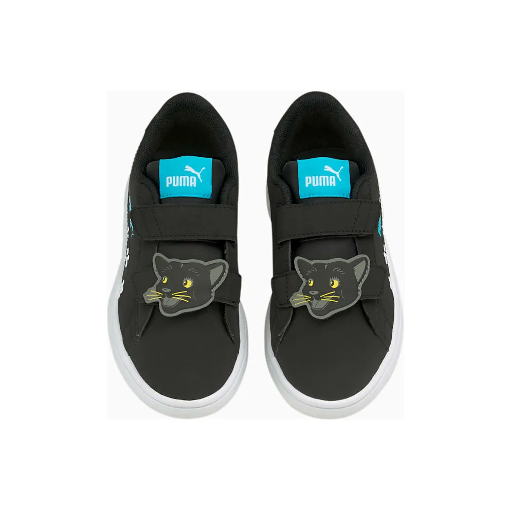 Puma Smash v2 Summer Animals Kids White/Black (368788-01)