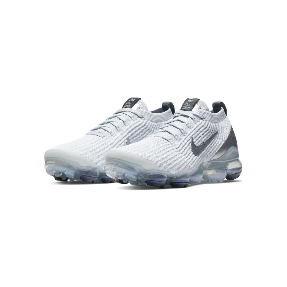 Nike Air VaporMax Flyknit 3 White Reflect Silver (W) White/Reflect Silver-Pure Platinum-Dark Grey-Metallic Silver (AJ6910-101)