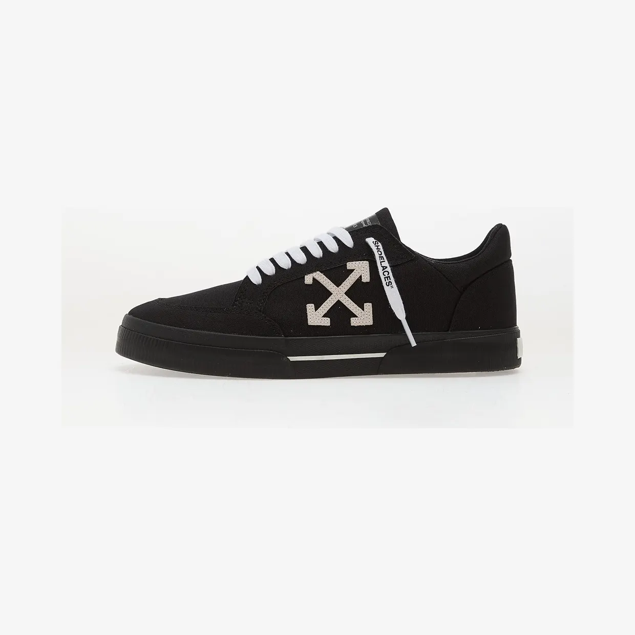 OFF-WHITE Vulcanized Low Black White