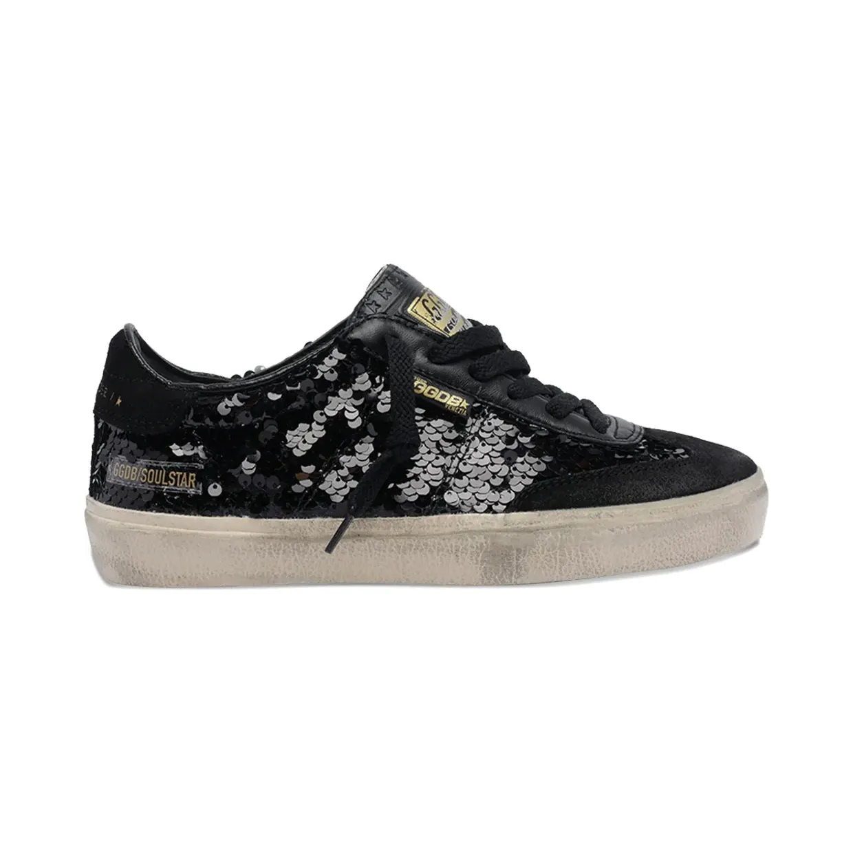 Golden Goose Soul Star met pailletten “Black” (GWF00464F007486)