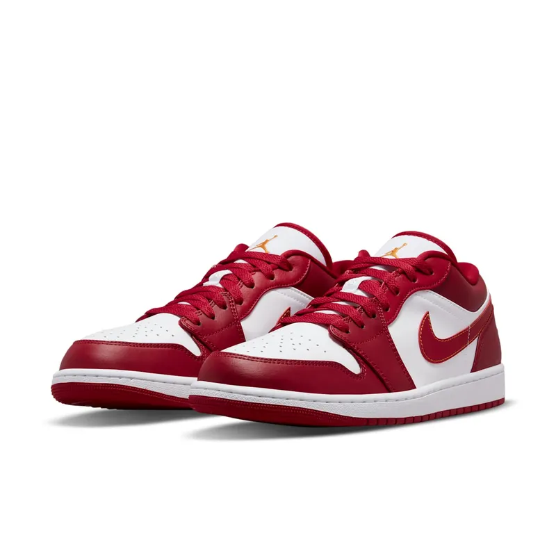 Jordan 1 Low Cardinal Red (GS) – “White / Red” (553558-607)