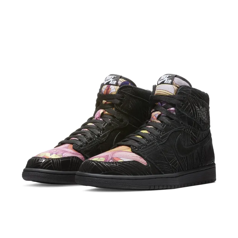 Jordan 1 Retro High Los Primeros Black/Black-Multi-Color (AH7739-001)