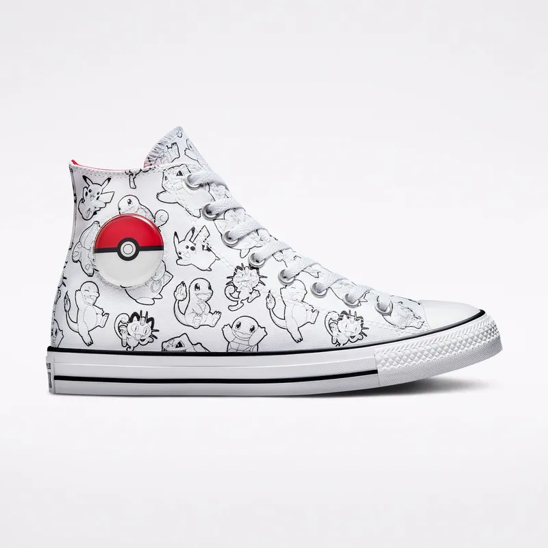 Converse Converse x Pokémon Poké Ball Chuck Taylor All Star White/black/university Red (A01651C)