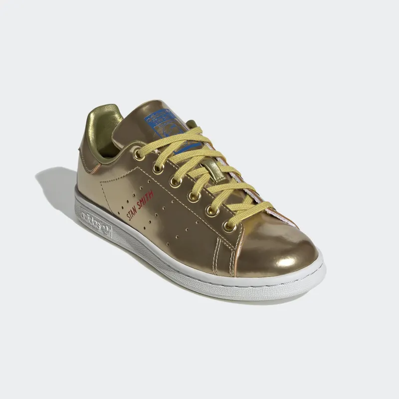 adidas  Stan Smith Gold Metallic (GS) Gold Metallic/Gold Metallic/Crystal White (FW8063)