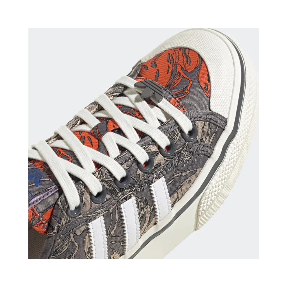 Adidas Nizza Platform Off White / Cloud White / Impact Orange (HQ6240)