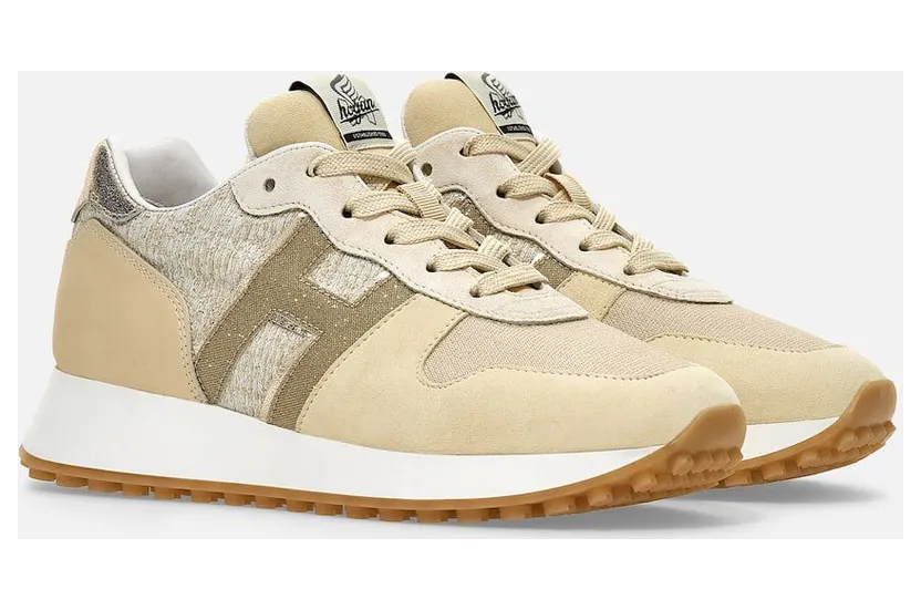 Sneakers Hogan H383 Ivory Gold (HXW4290CR00R4S0UAO)