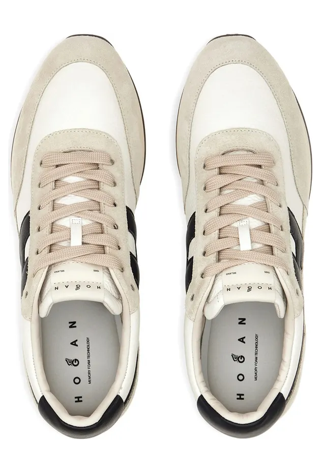Hogan H699 Logo-patch “Neutrals/Black” (HXM6990GA00U WR891M) (4)