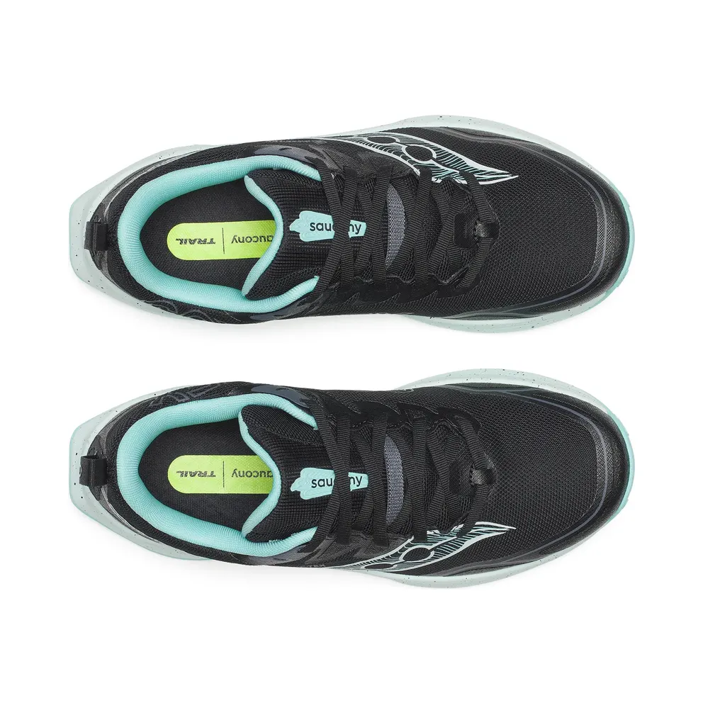 SAUCONY Peregrine 16 GTX “Black / Aqua” (S11068-101)